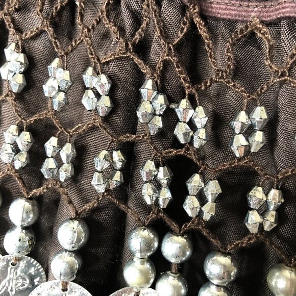 ROCK & ROSE Belly Dancing Chocolate Brown Gypsy Boho Hippie Swing Tiered Skirt - Picture 4 of 13